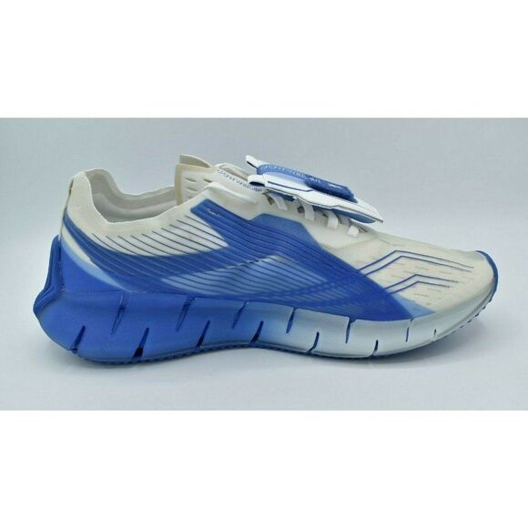 Reebok Mens Size 10.5 Cottweiler Zig 3D Storm X White Blue Blast Running Shoes - Picture 9 of 11
